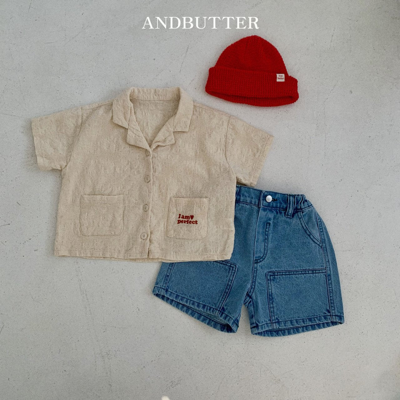 andbutter サマーワッフルビーニー☆即納☆---an100