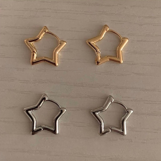 スターフープ★ピアス☆即納☆ADULT---la015