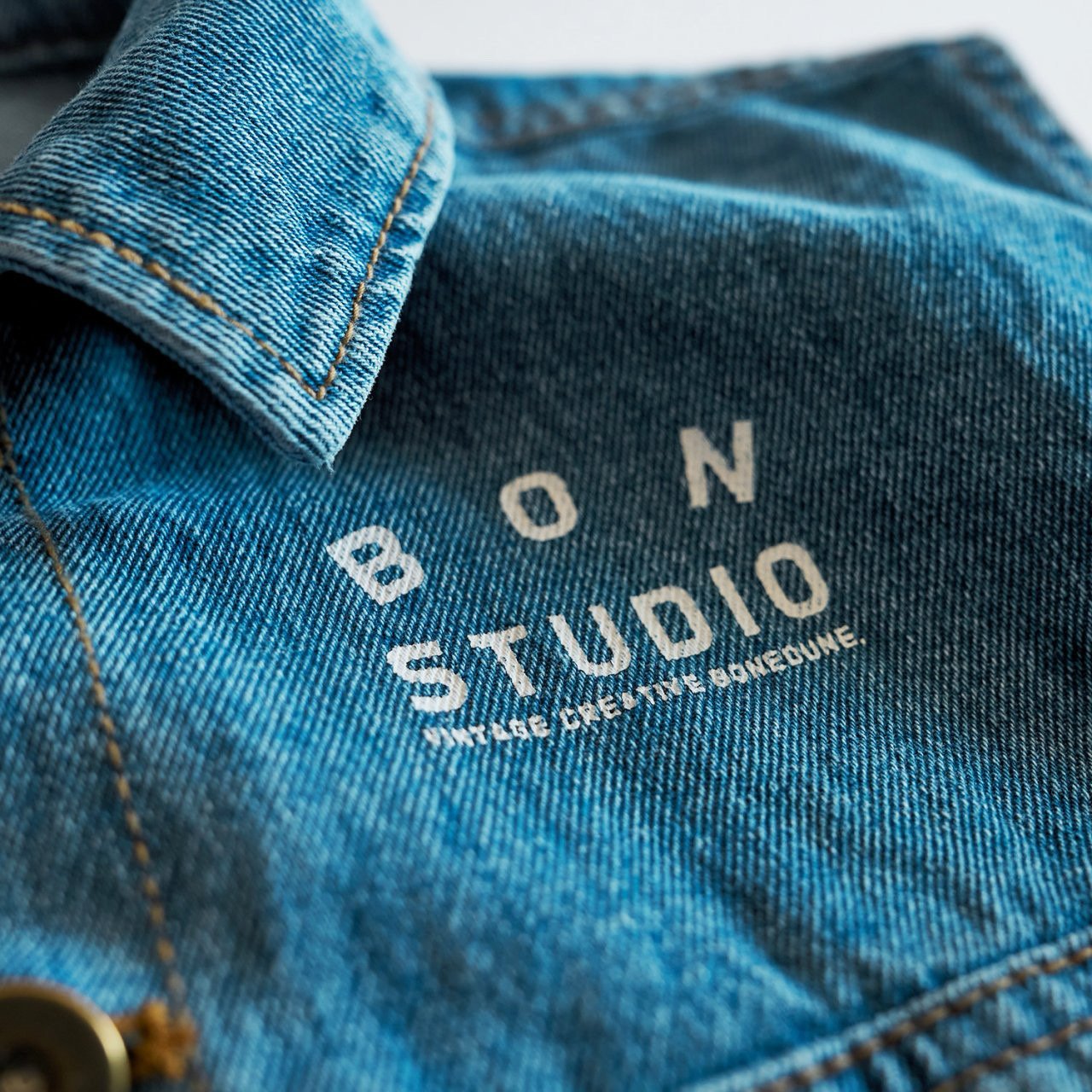 BONEOUNE デニムベスト---bn505