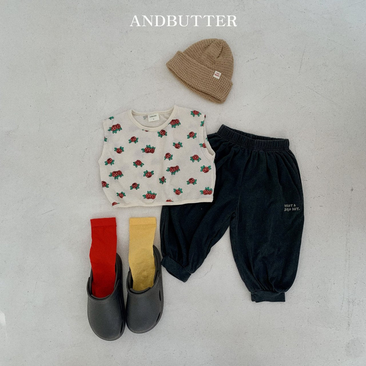 andbutter サマーワッフルビーニー☆即納☆---an100