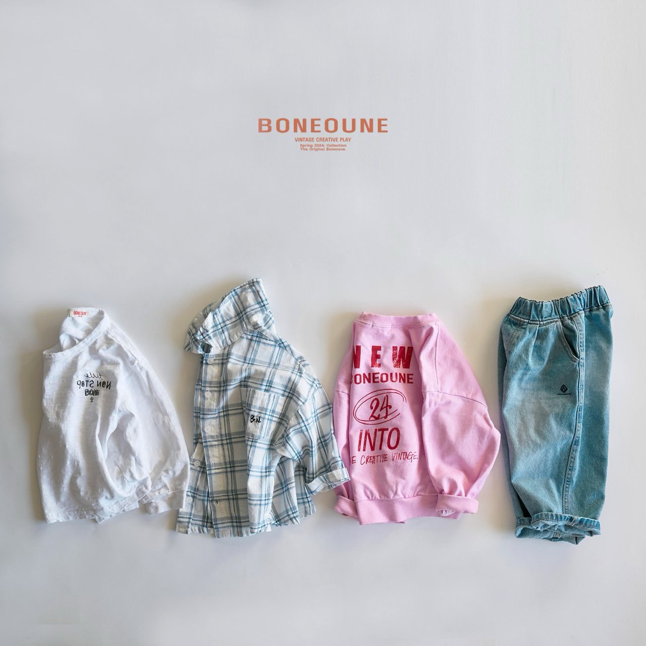 BONEOUNE 春のデニムパンツ☆即納☆---bn517