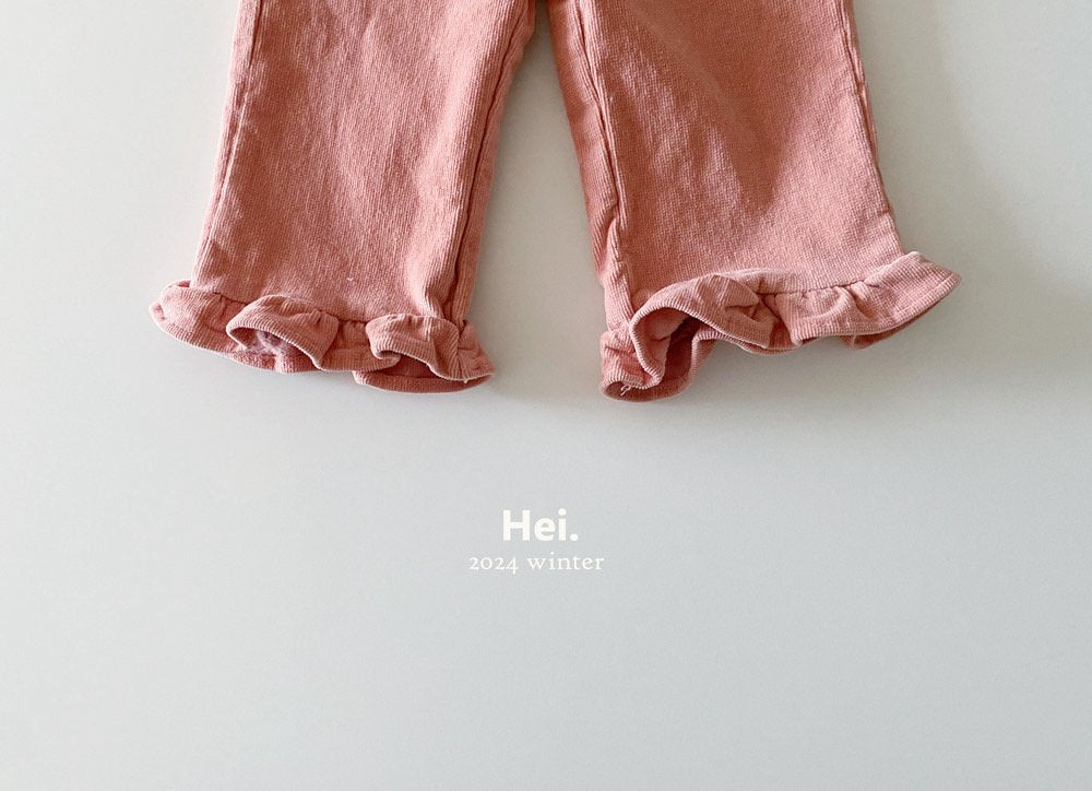 Hei.スパンコーデュロイフリルパンツ---☆即納☆hi862