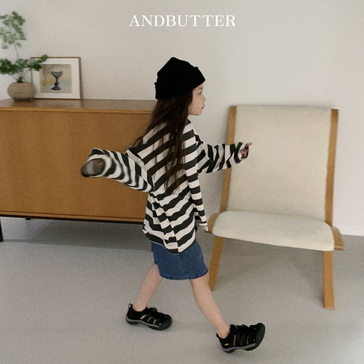 andbutter ハーフデニムパンツ☆即納☆---an111