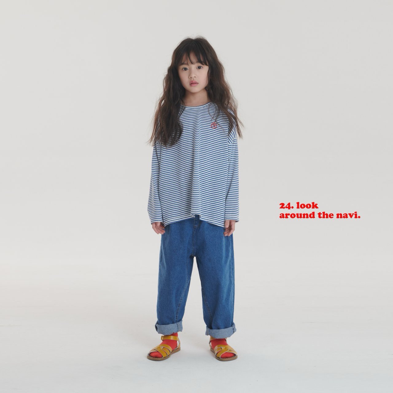 navi.ハニデニムパンツ(kids&junior)☆即納☆---na717