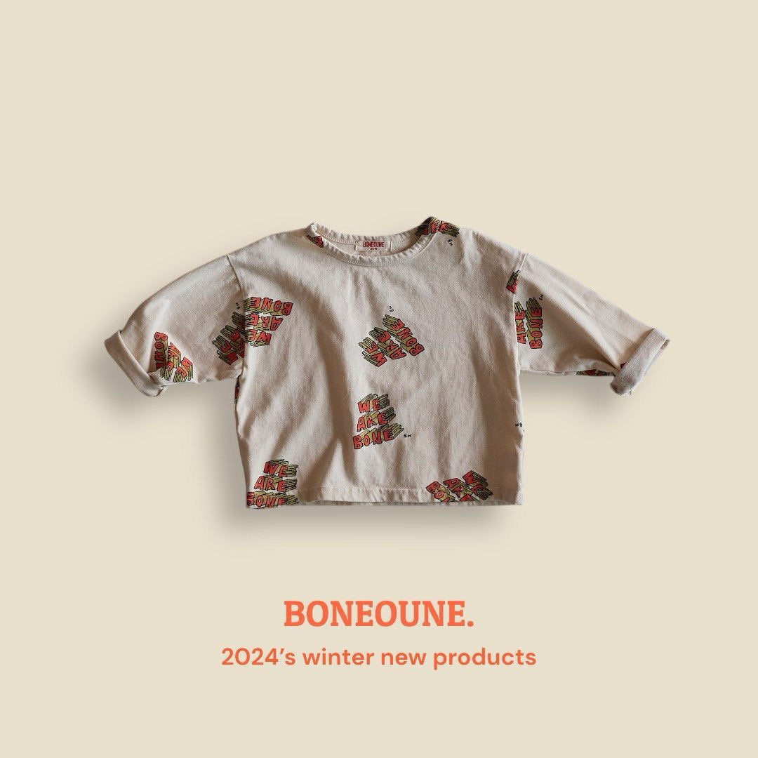 BONEOUNE ボネピーチ加工Tシャツ☆即納☆---bn812
