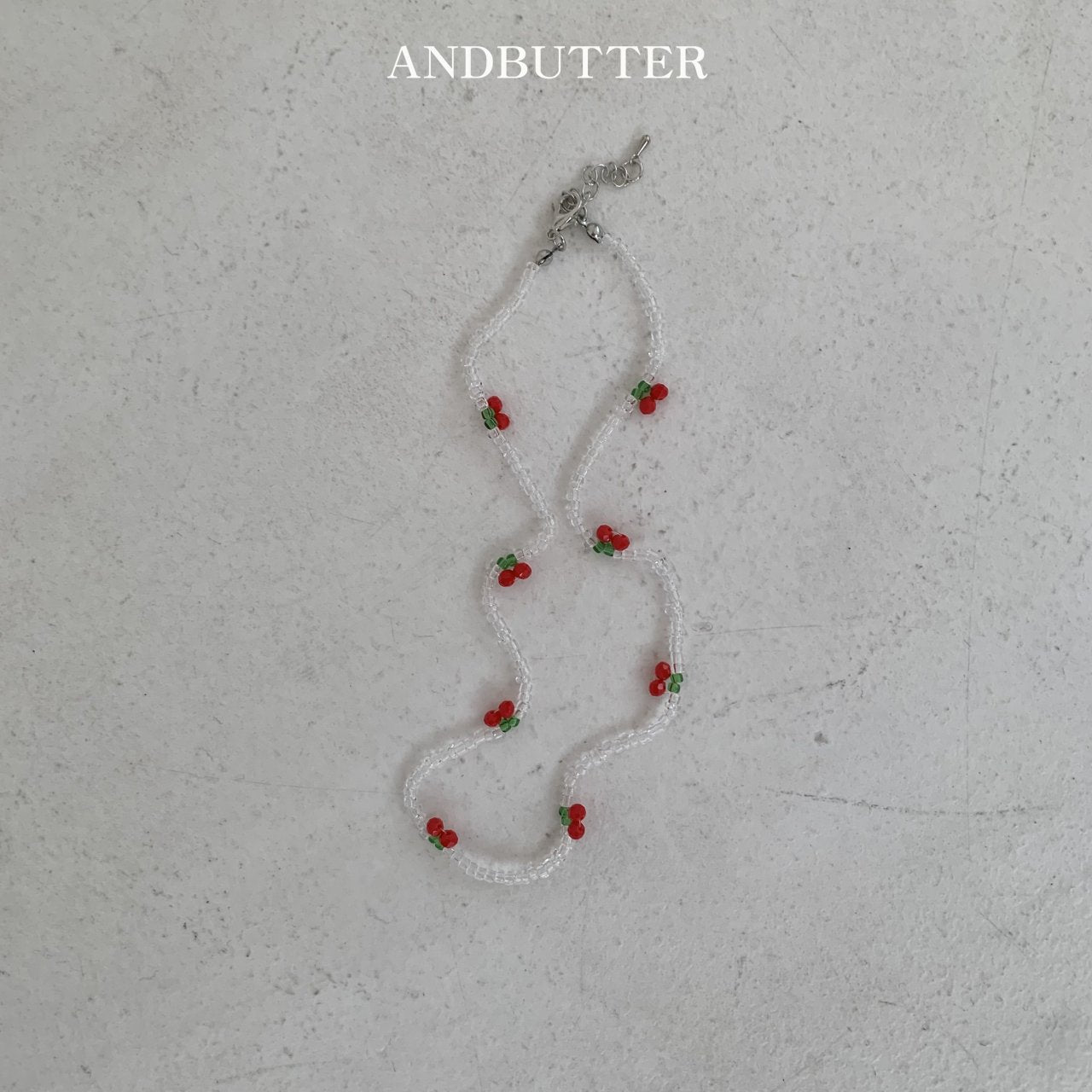 andbutter チェリーネックレス☆即納☆---an108