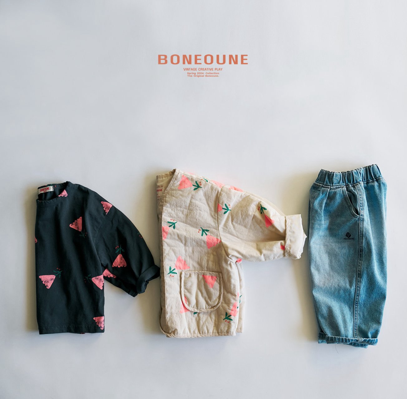 BONEOUNE 春のデニムパンツ☆即納☆---bn517