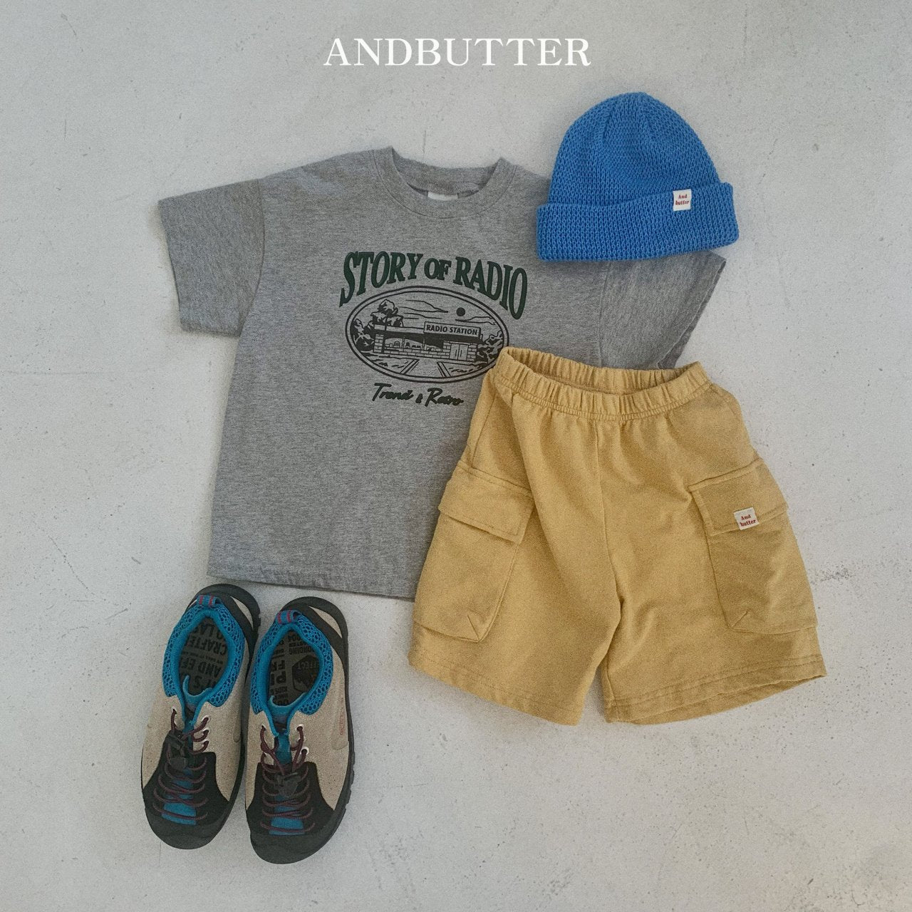 andbutter サマーワッフルビーニー☆即納☆---an100