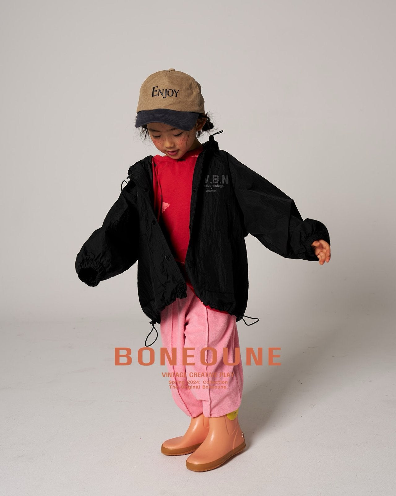 BONEOUNE フラワーシングルT☆即納☆---bn510
