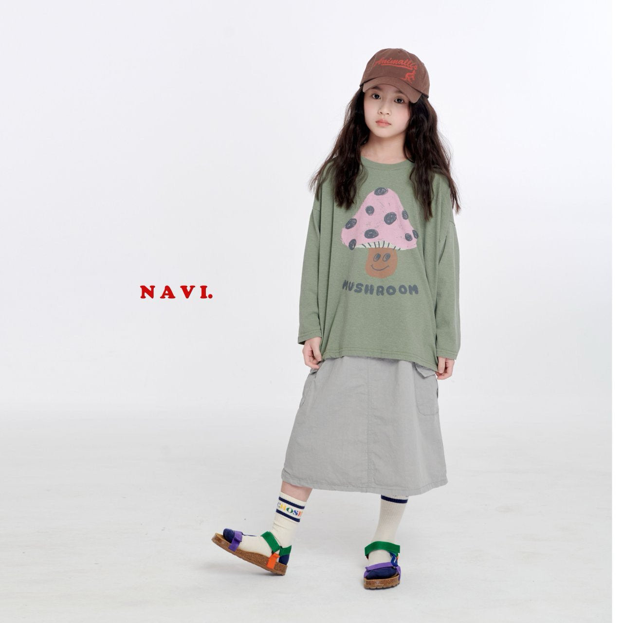 navi マッシュルームTシャツ☆即納☆---na25s012