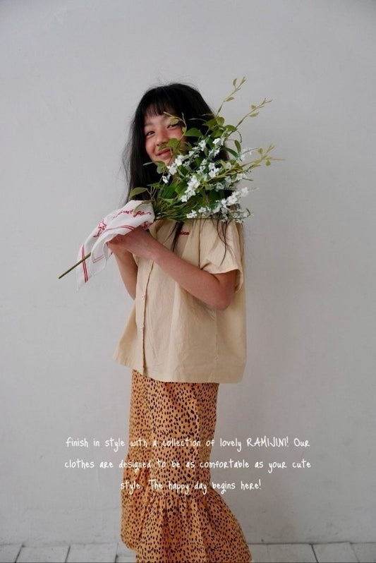 ramijini バックプリントシャツ---rj018☆即納☆