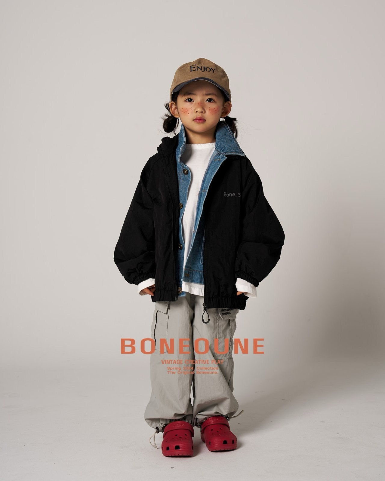 BONEOUNE デニムベスト---bn505