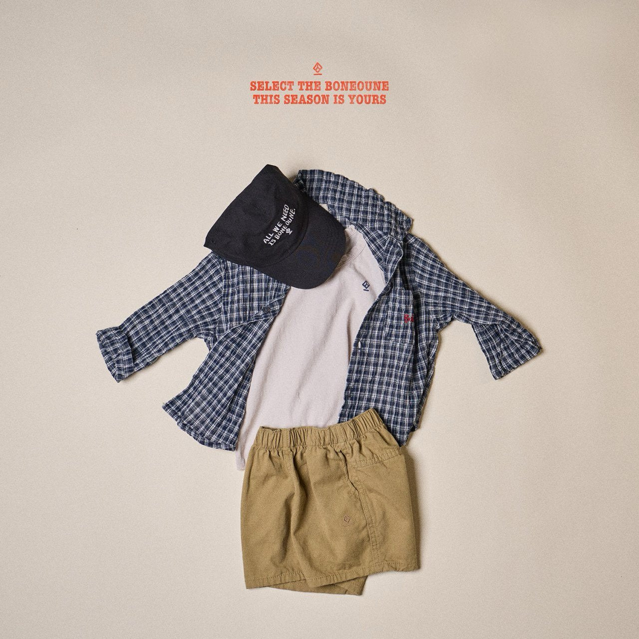 【予約】BONEOUNE チェックシャツ---bn007