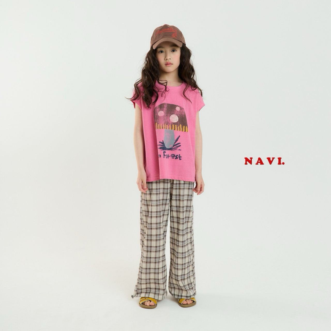 【予約】navi キノコTシャツ---na070
