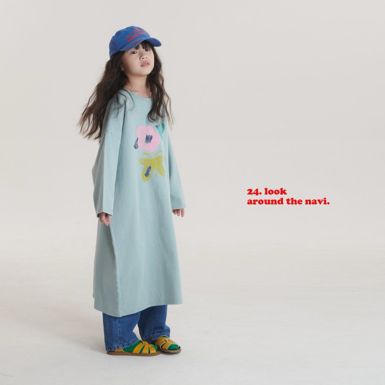 navi.ハニデニムパンツ(kids&junior)☆即納☆---na717