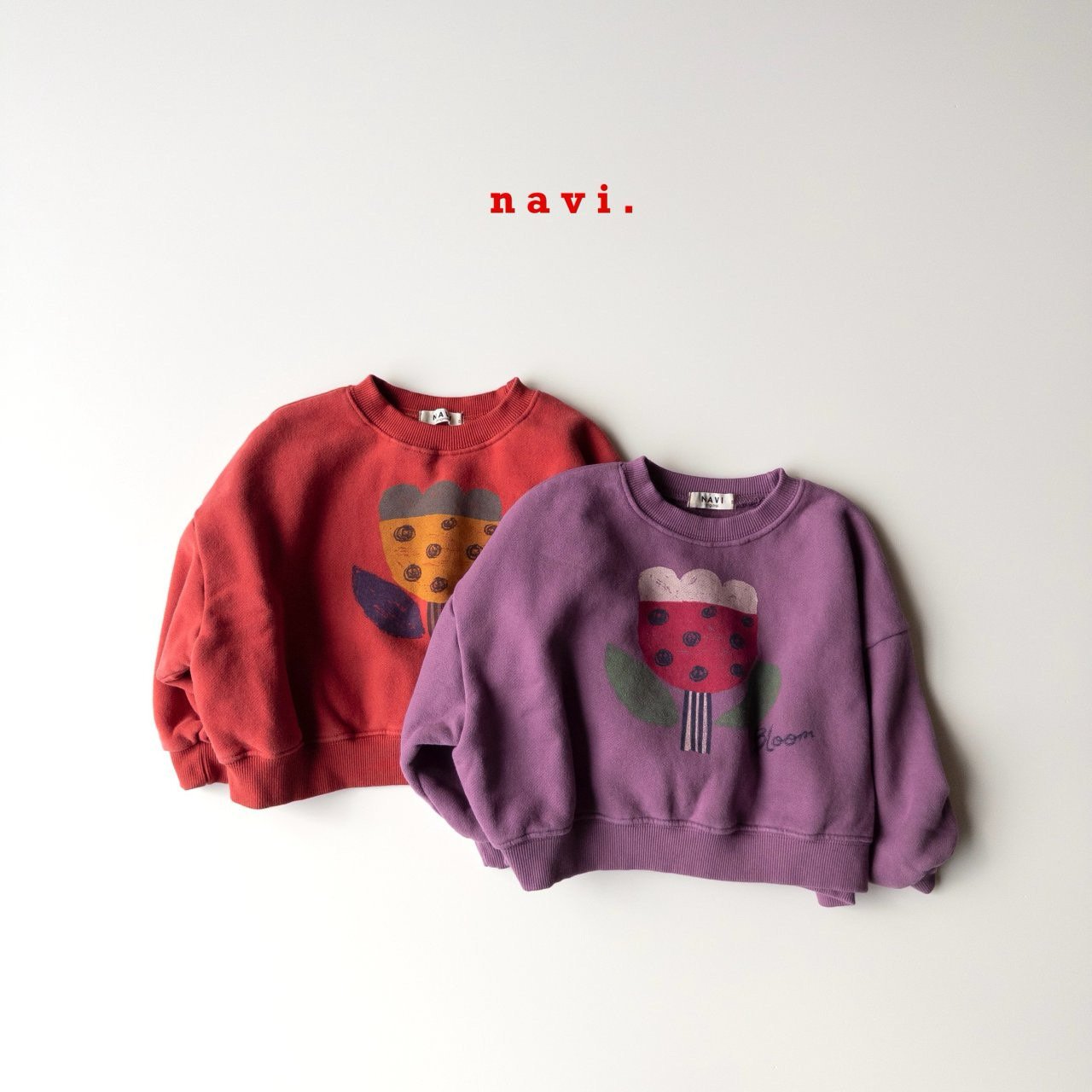 navi.裏起毛チューリップクロップmtm☆即納☆---na908