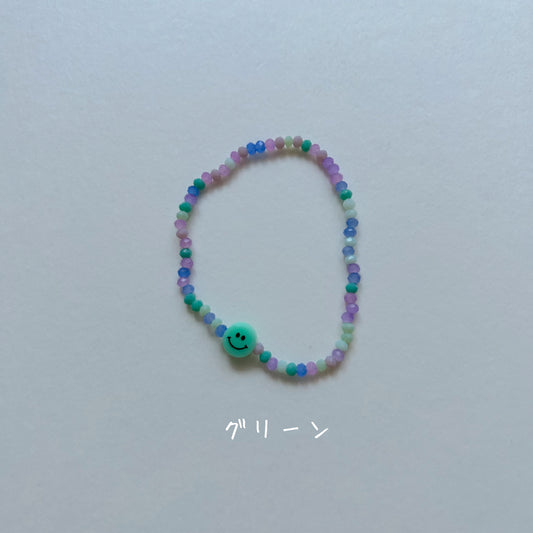 カラフルビーズのブレスレット☆即納☆---bb001