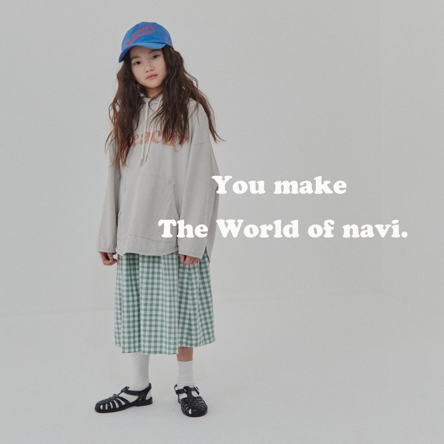 XL/navi ピーチフードT☆即納☆---na209