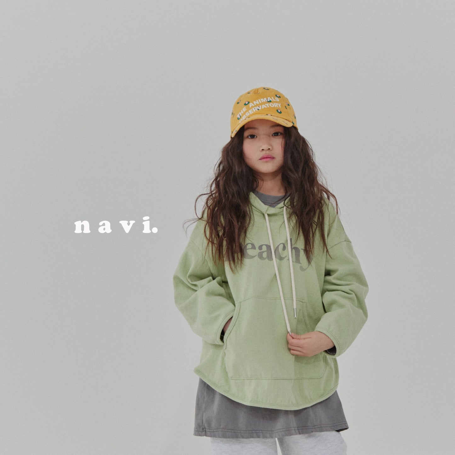 XL/navi ピーチフードT☆即納☆---na209