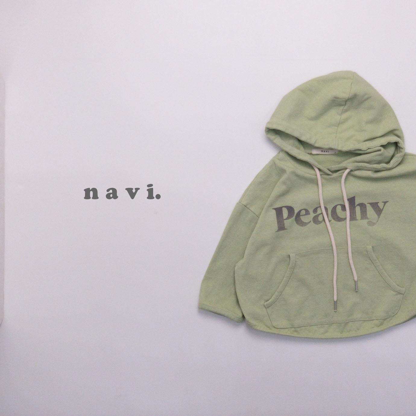 XL/navi ピーチフードT☆即納☆---na209