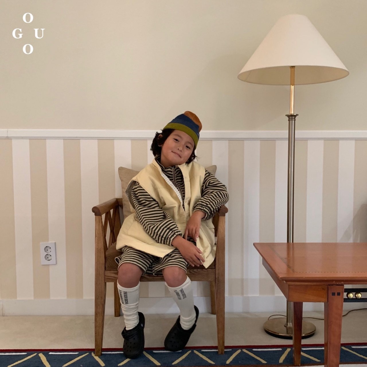 GO.U ボーダーパンツ☆即納☆---gk349