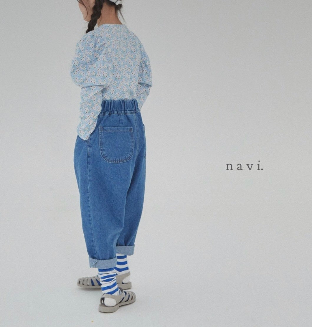 navi-puff sleeve po☆即納☆----NA113