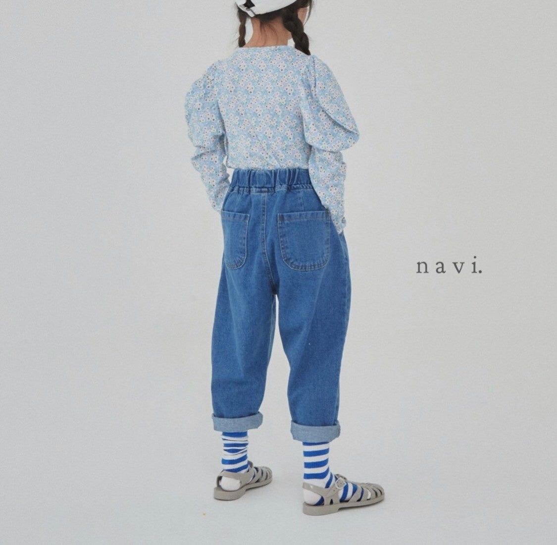 navi-puff sleeve po☆即納☆----NA113