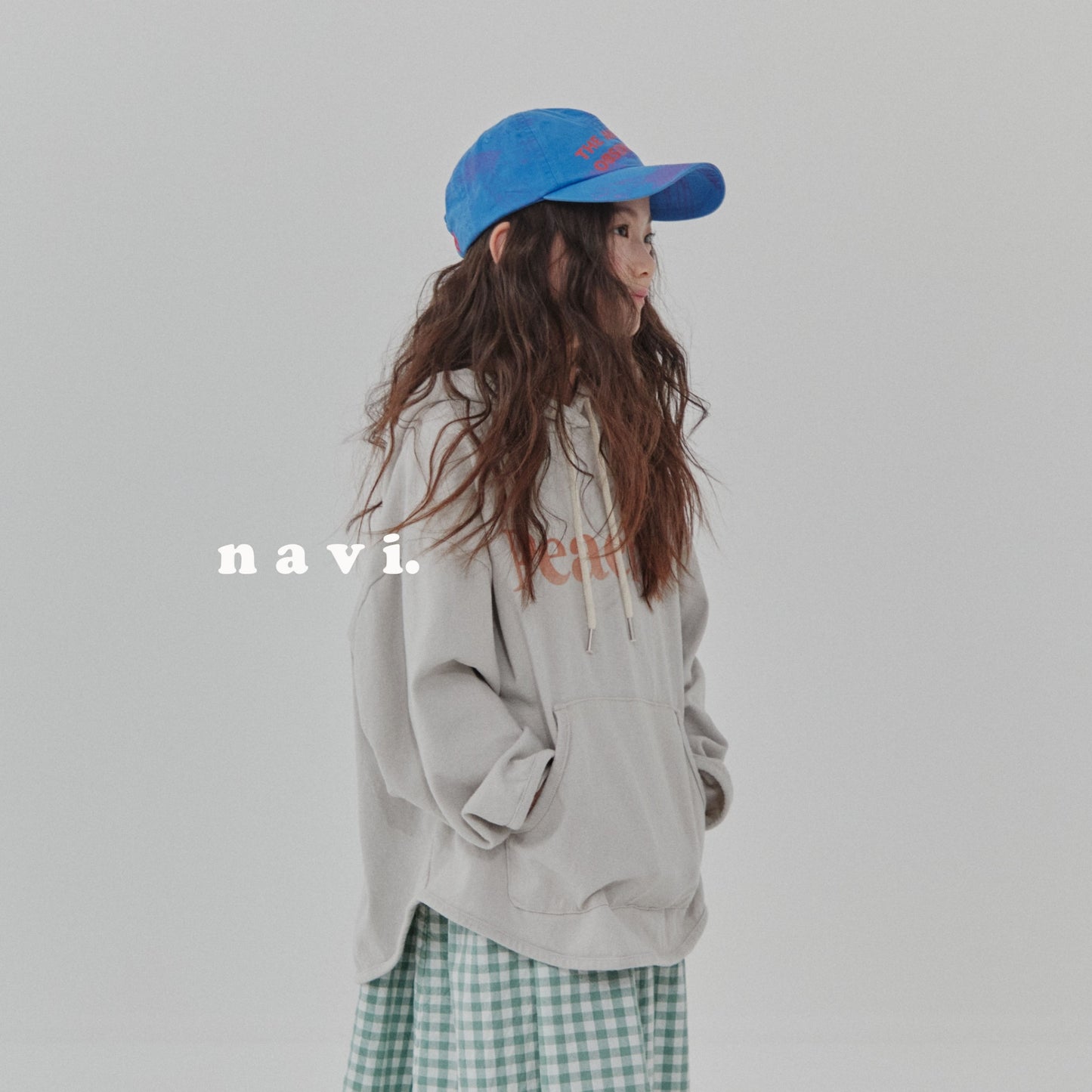 XL/navi ピーチフードT☆即納☆---na209
