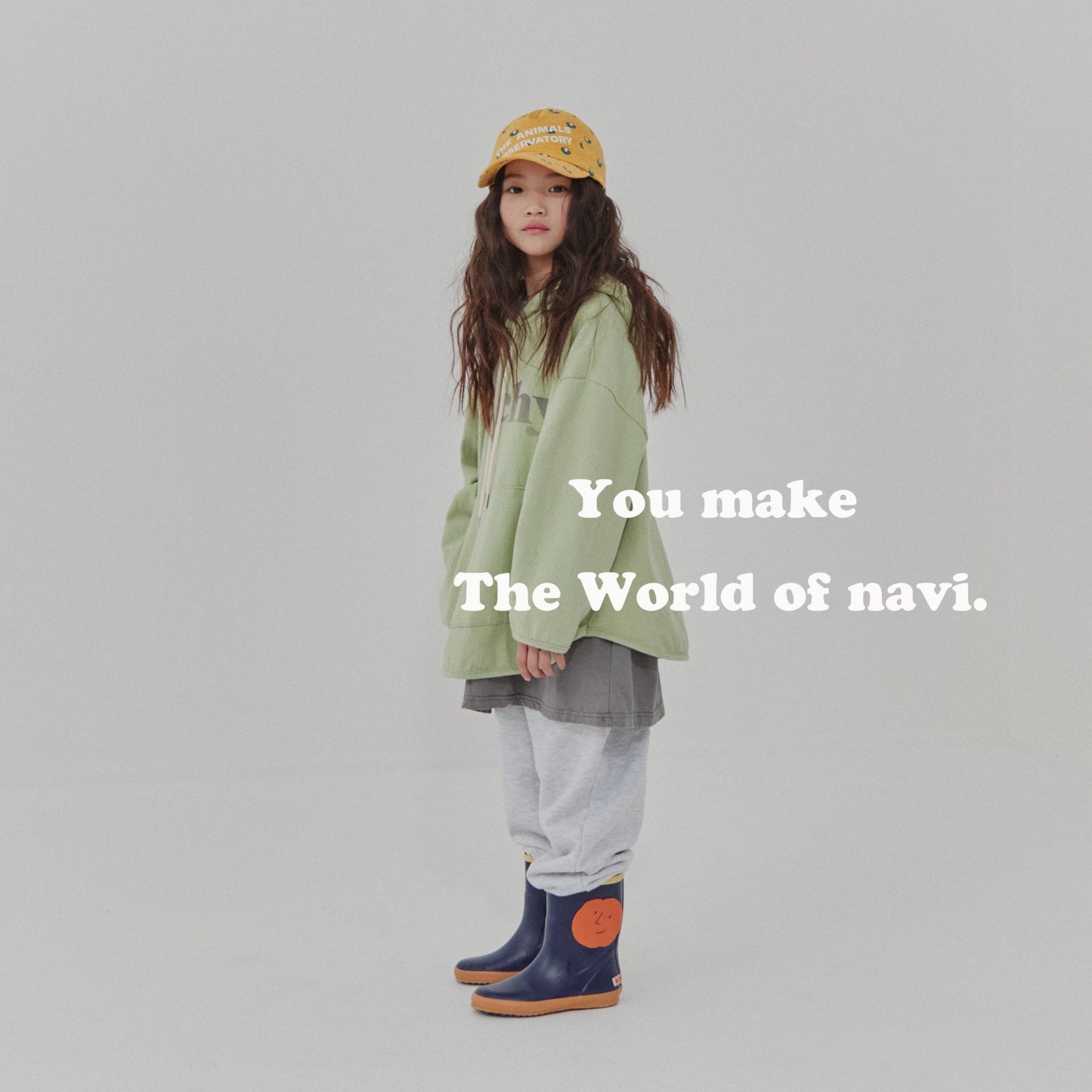 XL/navi ピーチフードT☆即納☆---na209