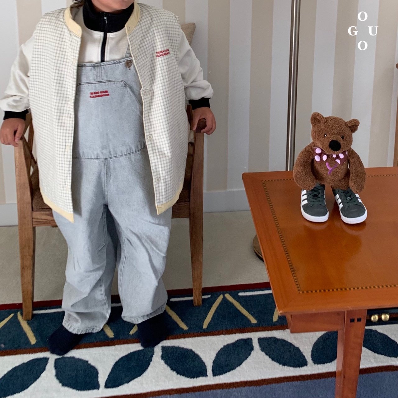 Lsize・GO.U ハーフジップハイネックpo☆即納☆---gk339