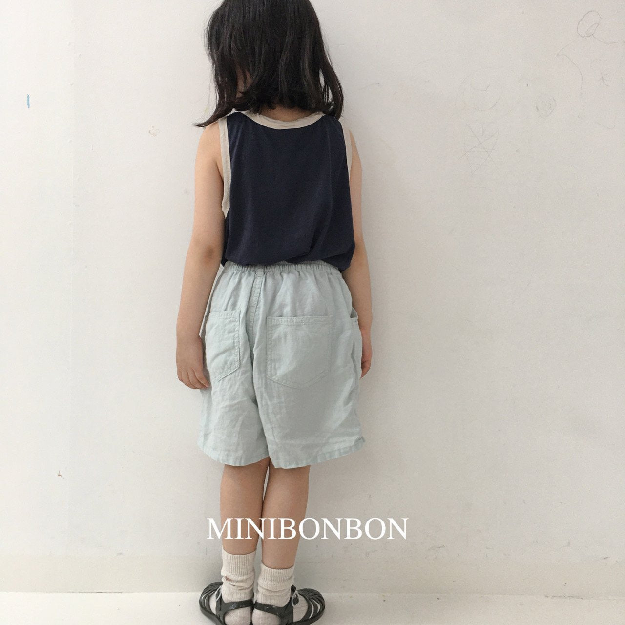 XLsize・MINIBONBON オフリネンショーツ☆即納☆---mn100