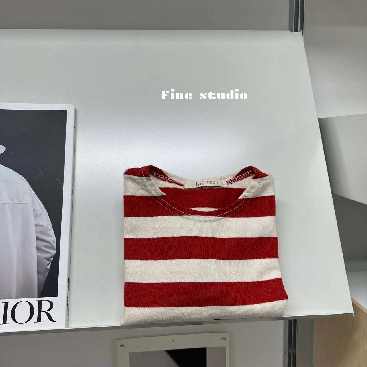XS.XLsize/fine studio ボートネックワイドボーダーT☆即納☆---fs112