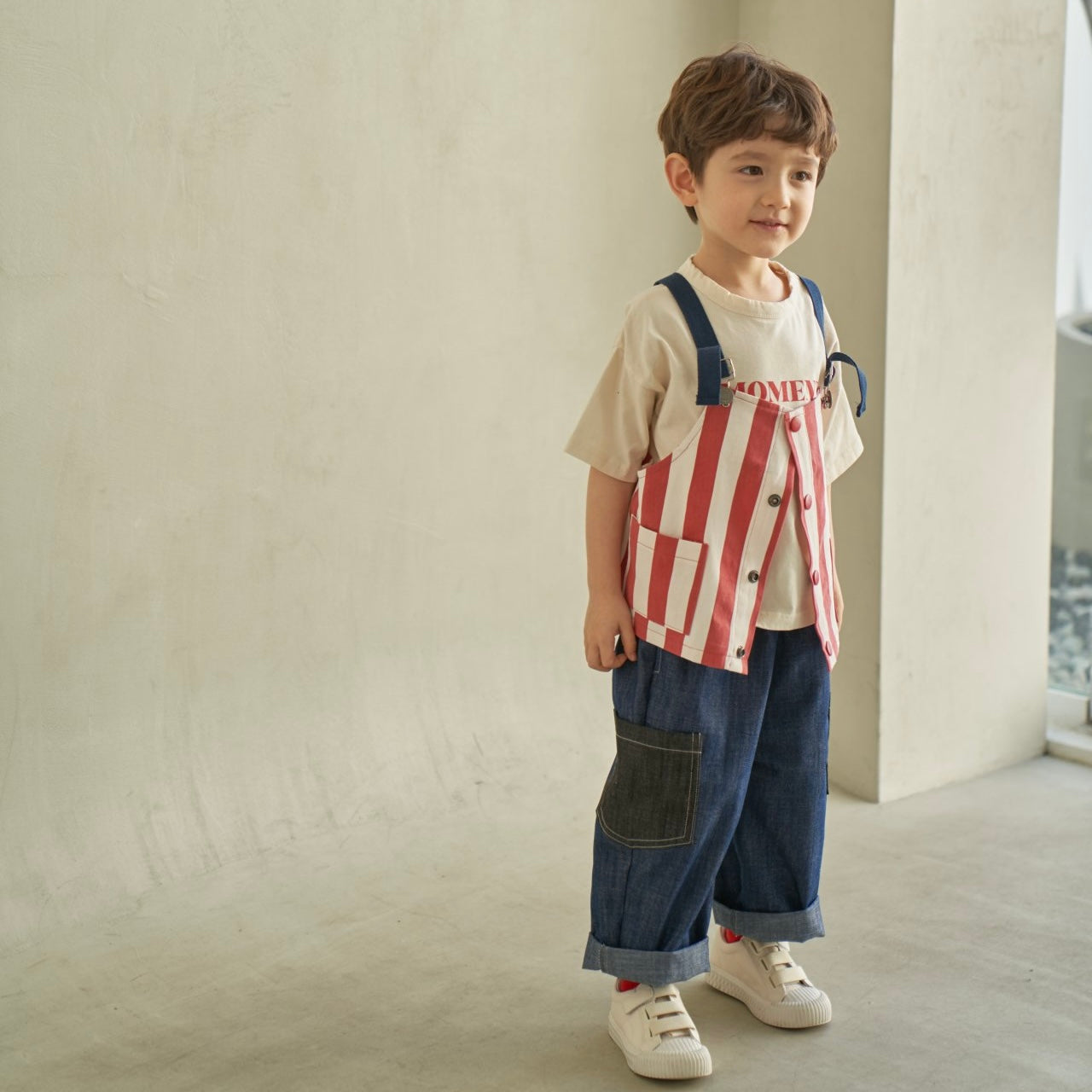 JSsize/Green Tomato ストライプベスト☆即納☆---gt207