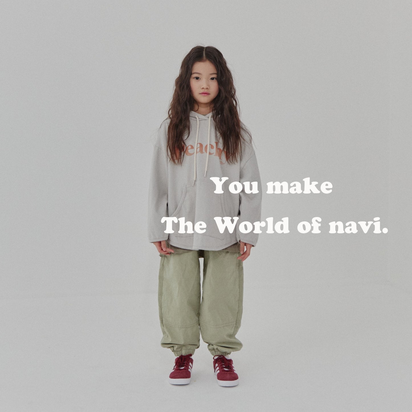 XL/navi ピーチフードT☆即納☆---na209