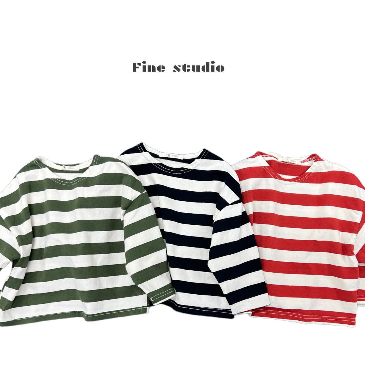 XS.XLsize/fine studio ボートネックワイドボーダーT☆即納☆---fs112