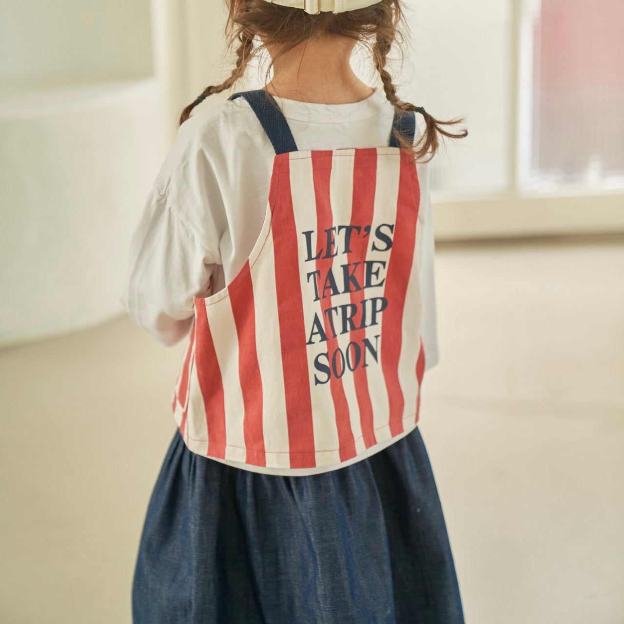 JSsize/Green Tomato ストライプベスト☆即納☆---gt207