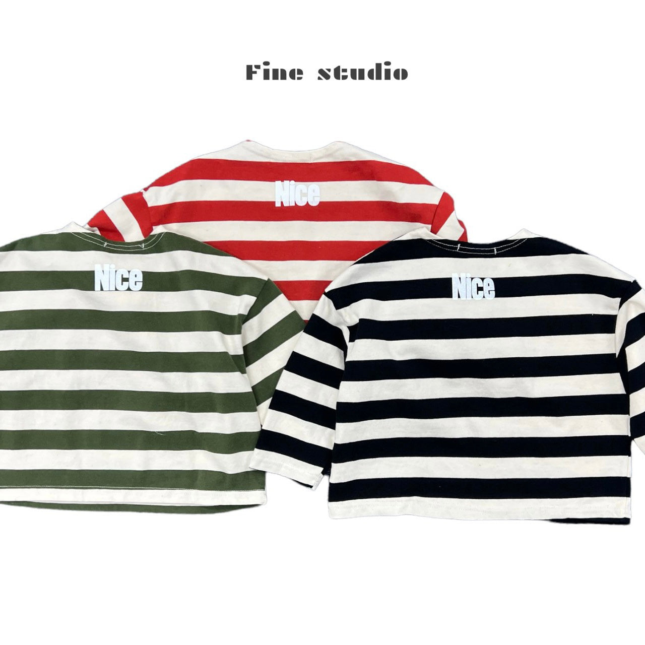 XS.XLsize/fine studio ボートネックワイドボーダーT☆即納☆---fs112