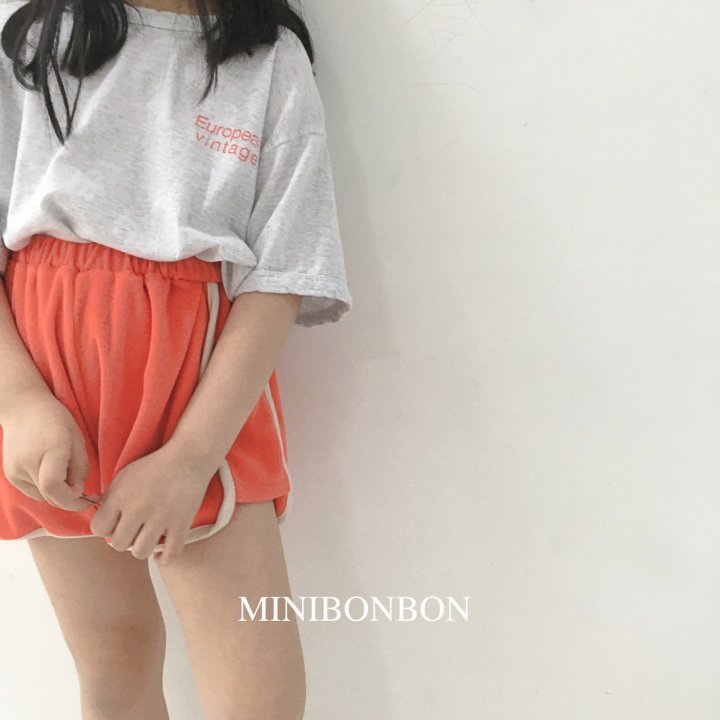M/Lsize・MINIBONBON タオル配色ショーツ☆即納☆---mn011