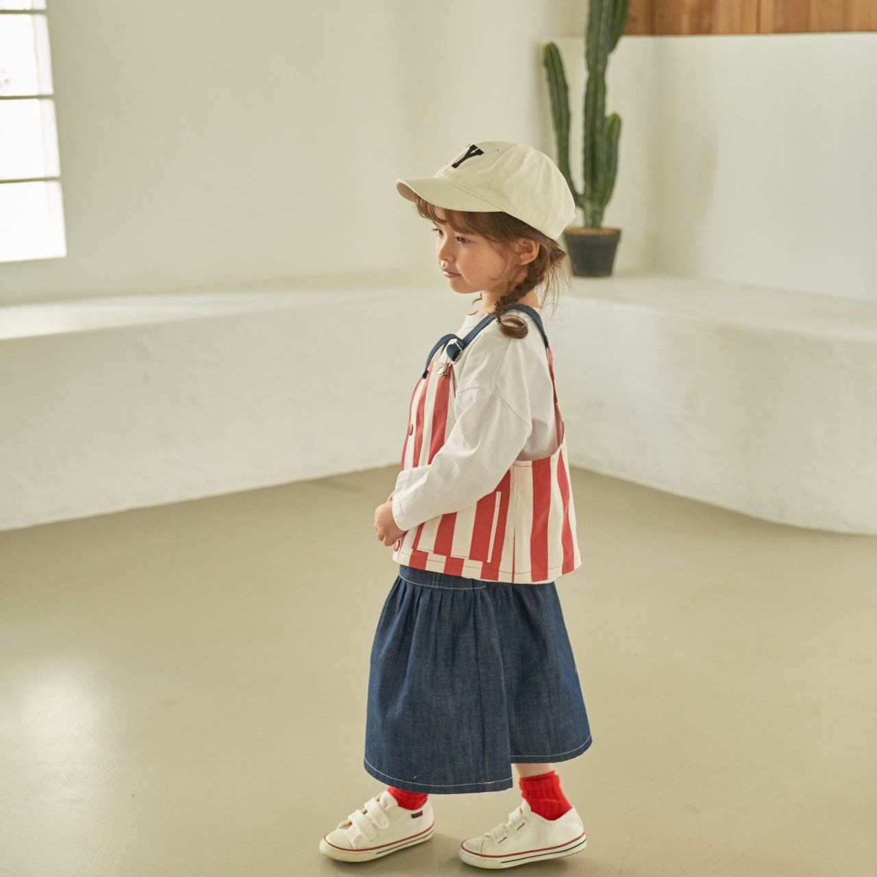 JSsize/Green Tomato ストライプベスト☆即納☆---gt207