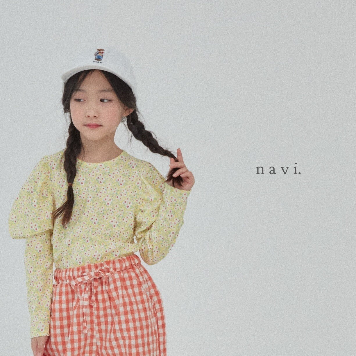 navi-puff sleeve po☆即納☆----NA113
