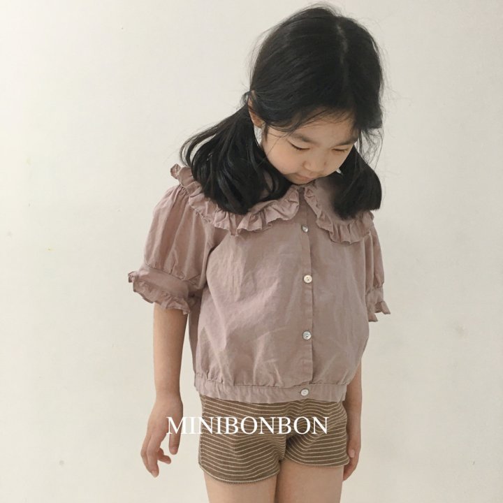 XSsize・MINIBONBON ボウルブラウス☆即納☆---mn016