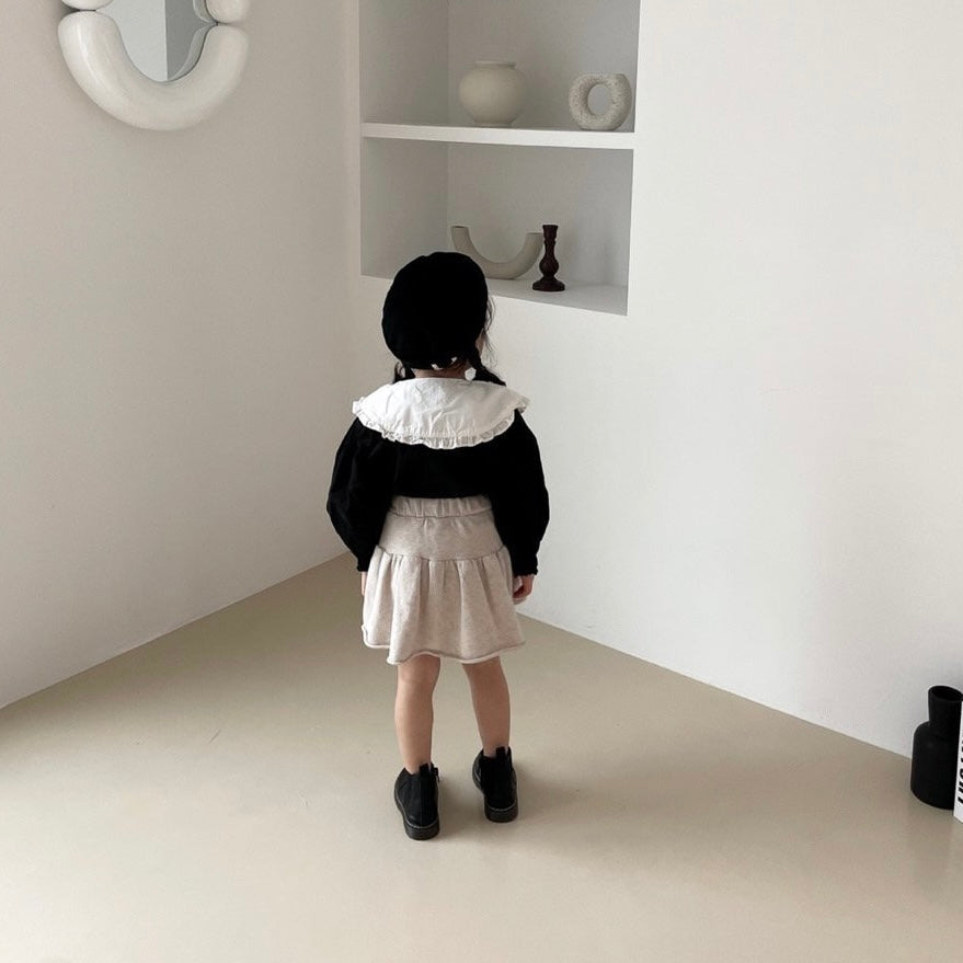 セーラーカラー配色ブラウス☆即納☆---ss006