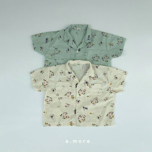 flower shirt☆即納☆ ---am104