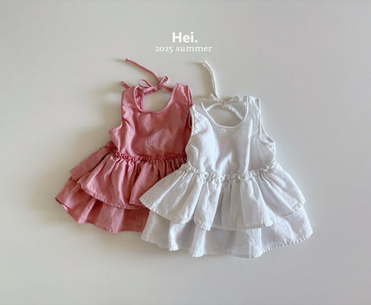 【予約】Hei.リネンクリームワンピース---hi005