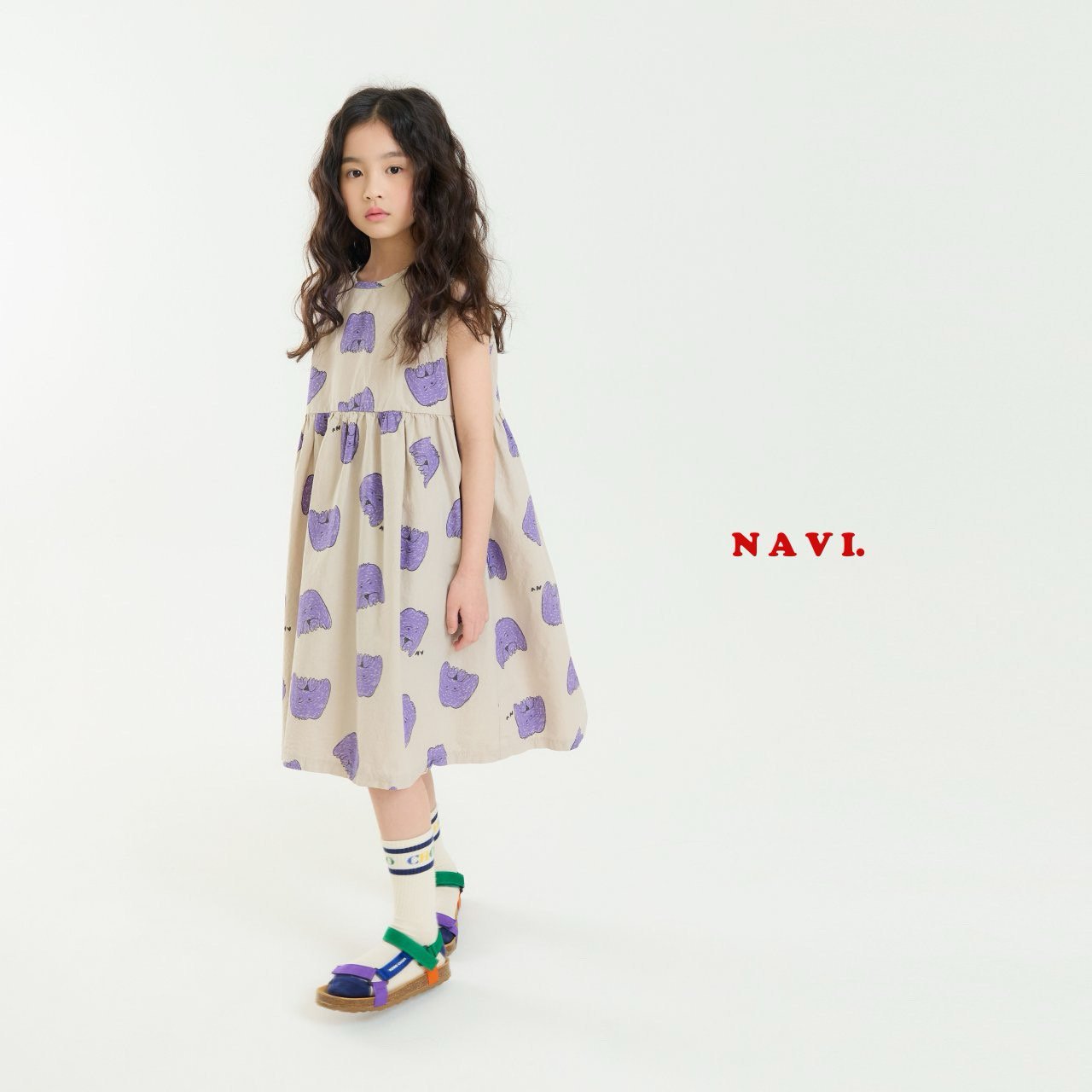【予約】navi ドッグワンピース---na044