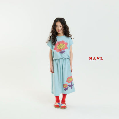 【予約】navi ひまわりスカート---na036