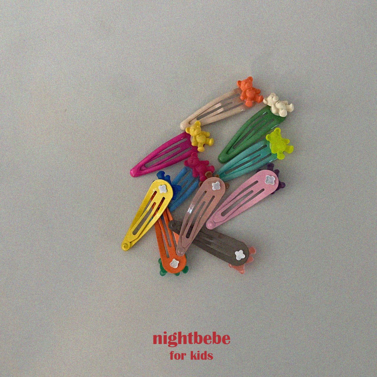 nightbebe ハートのパッチンピンset☆即納☆---nt010