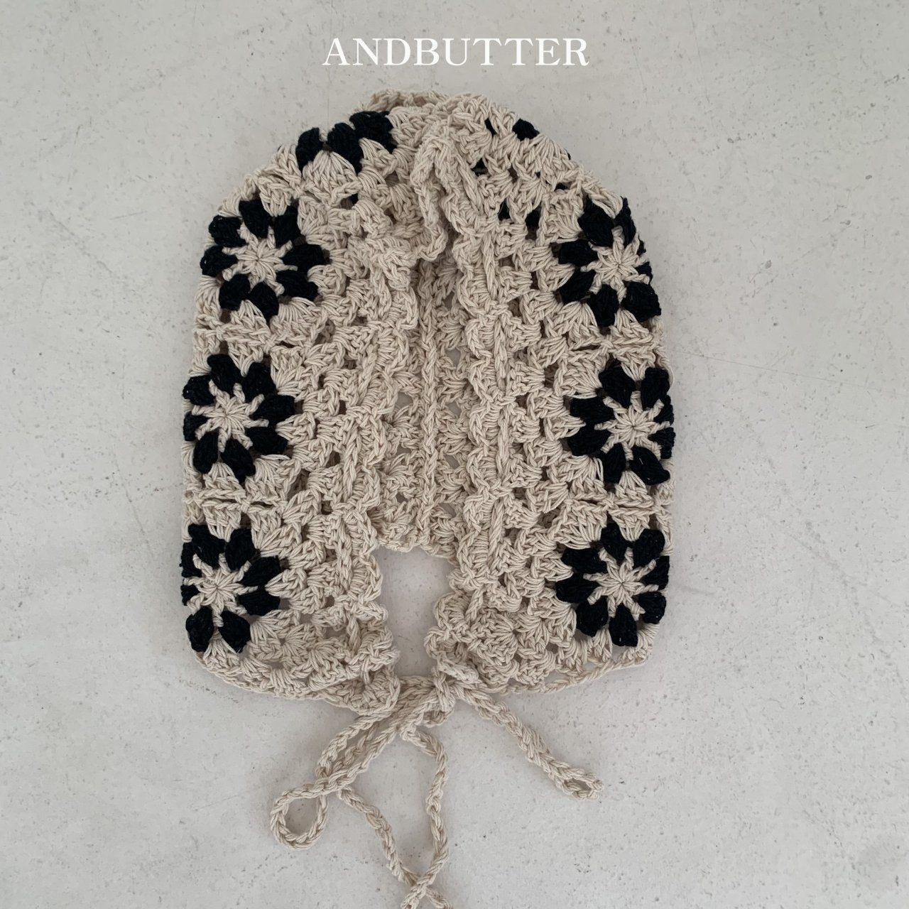 【予約】andbutterフラワーボネット---an125