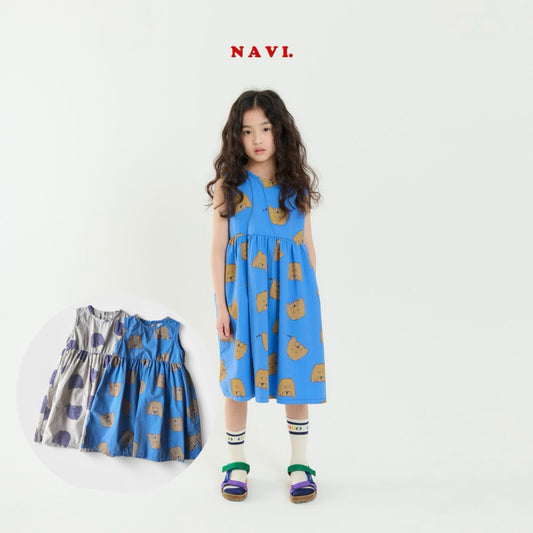 【予約】navi ドッグワンピース---na044