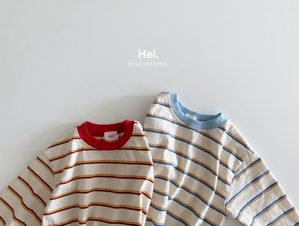 H ë i カラーボーダーTシャツ☆即納☆---hi806